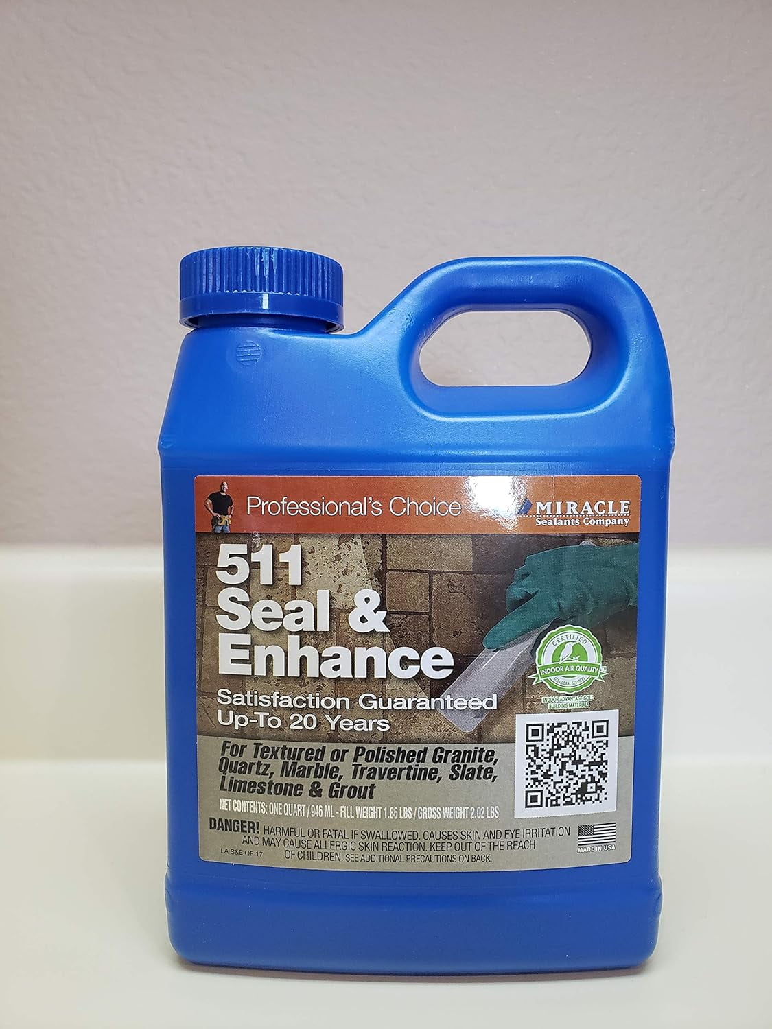 Miracle 511 Quart Clear Masonry Seal and Enhancer