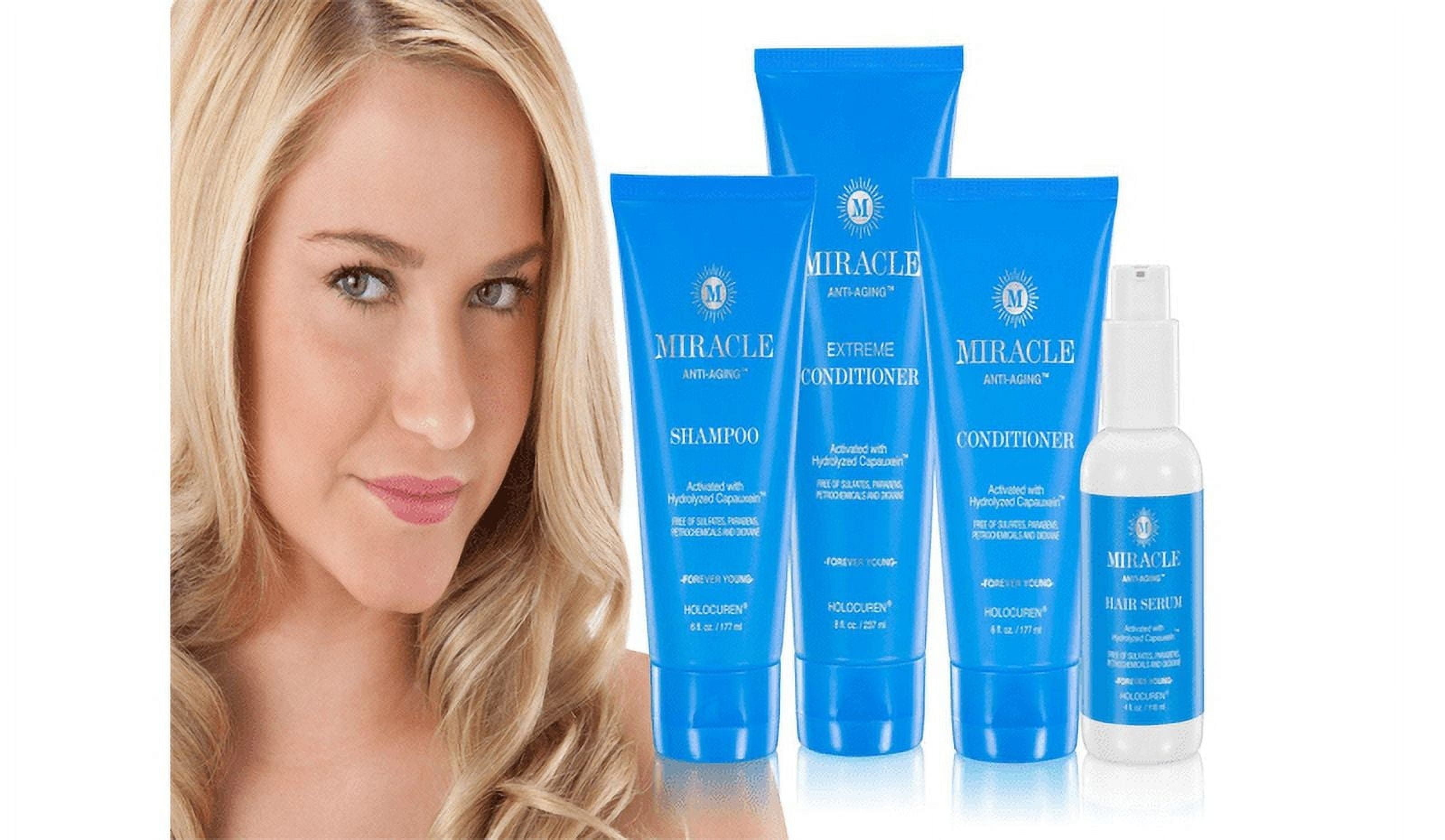 Miracle Anti-Aging Hair Care 4 pack incl Shampoo, 2 conditioners + Leave in Hair & Scalp Serum