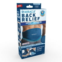 Miracle Back Relief Gel-Infused Compression Wrap, 360-Degree Neck, Shoulder & Back Support