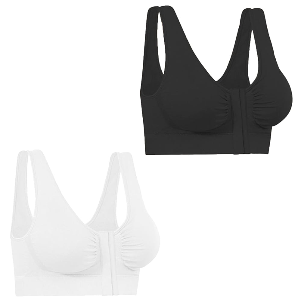 Miracle Bamboo Comfort Bra - Seamless, Wire-Free, All-Day Support L-White