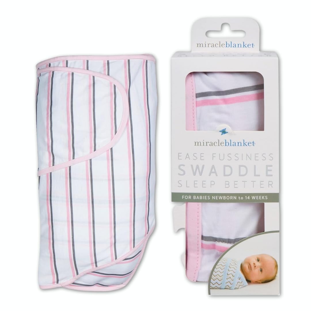 Blue & gray stripes miracle blanket hotsell