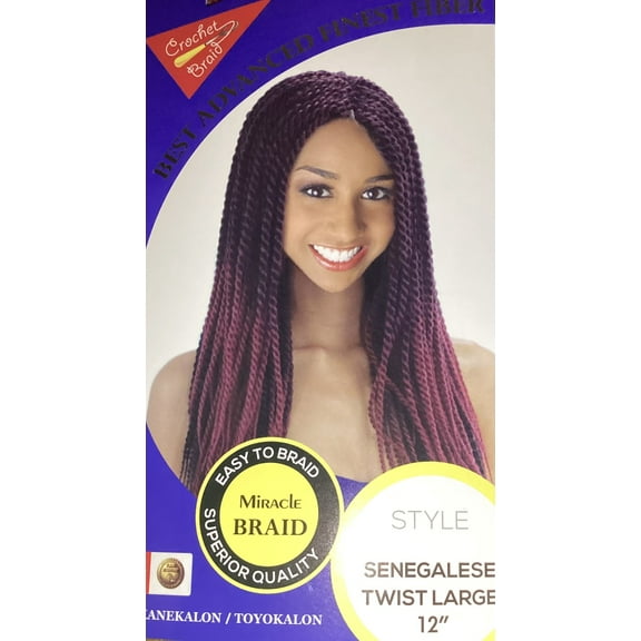 Miracle Braid Senegalese Twist Large Crochet 12 inch - Color #BUG (31 stands)
