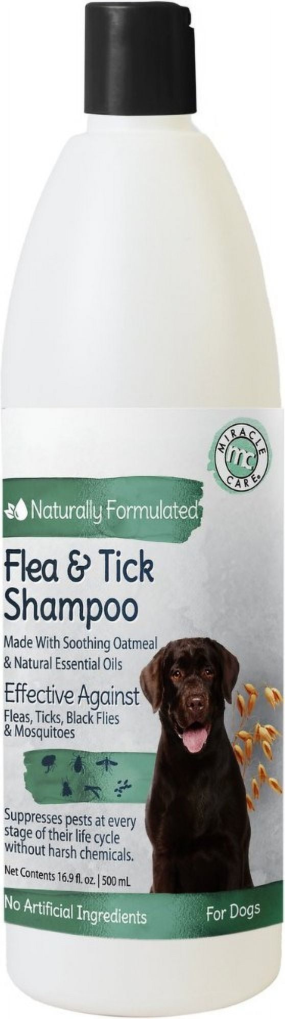 Miracle Care Flea and Tick Oatmeal Shampoo 16.9 oz - Walmart.com