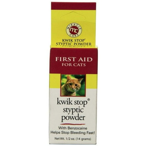 Miracle Care Kwik Stop Styptic Powder for Cats [Cat, Health Aids] 0.5 oz