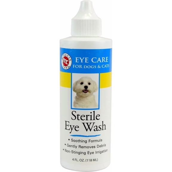 Miracle Care Sterile Eye Wash for Dogs and Cats, 4 fl oz Bottle