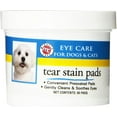 Miracle Care Tear Stain Pads 90 Count; Eye Care for Dogs and Cats
