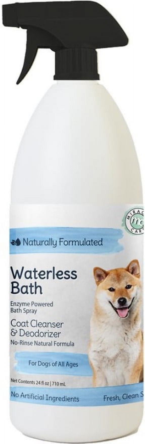 Miracle Care Waterless Bath Spray for Dogs and Cats 24 oz