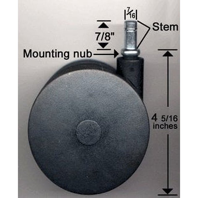 Miracle Caster! Extra Large Chair Wheels. 4" Set of Five. Great for