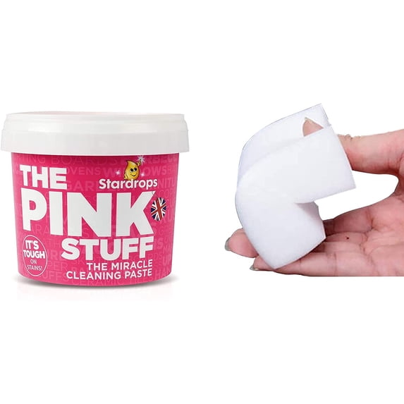Miracle Cleaning Paste The Pink Stuff All Purpose Cleaner 500g - Bonus Cleaning Sponge - Magic Eraser