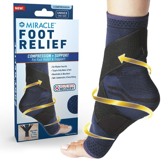 Miracle Foot Relief Ankle Support for Foot Discomfort, Breathable Fabric