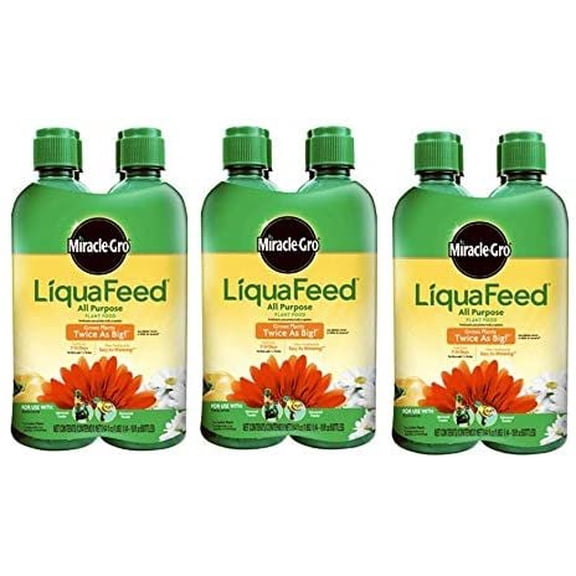Miracle-GRO 1004325 LiquaFeed All Purpose Plant Food Refill Pack Does not Include Spoon Pack of 3