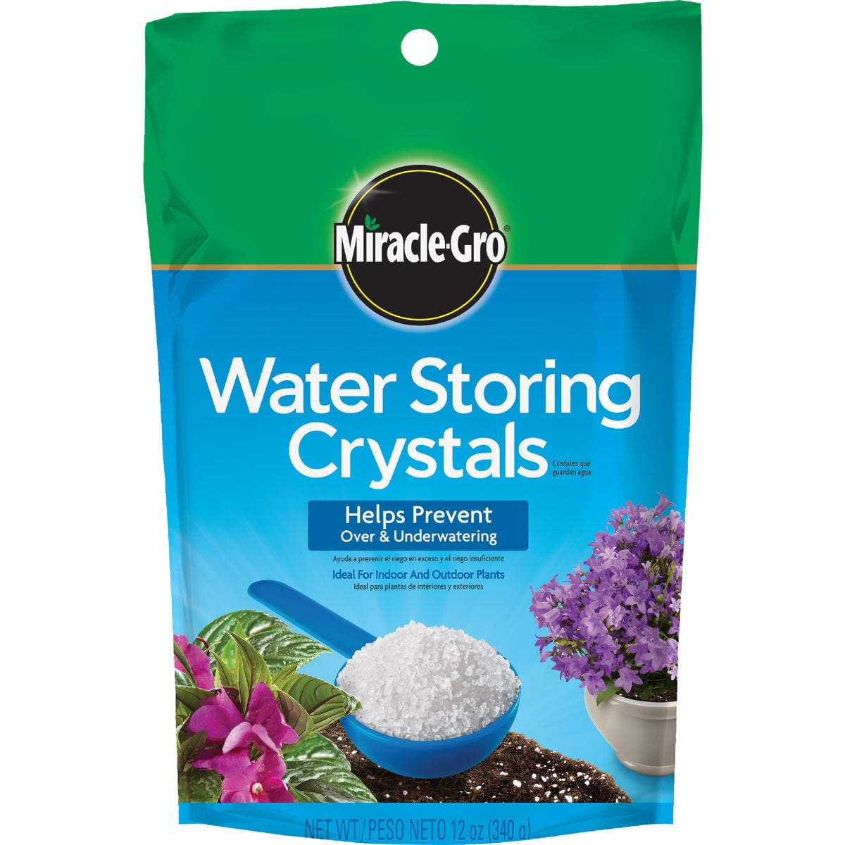 Miracle-Gro Water Storing Crystals Plant Water Store Crystal - 12 oz ...