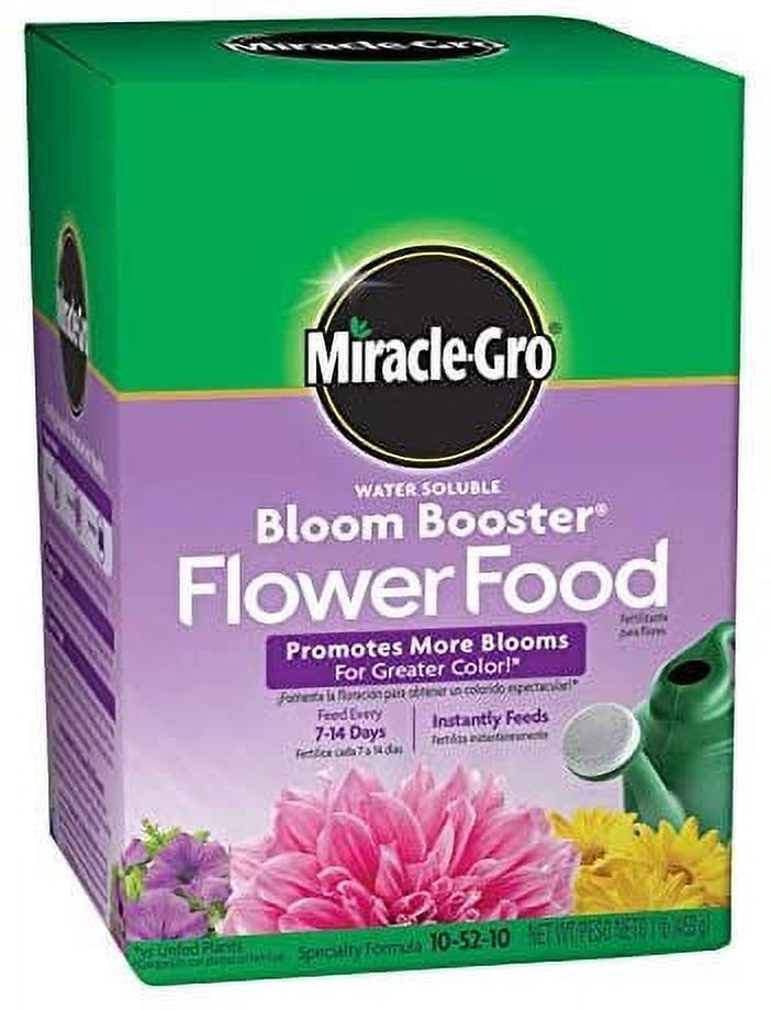Miracle Gro 1360011 1 Lb Water Soluble Bloom Booster Flower Food 1052