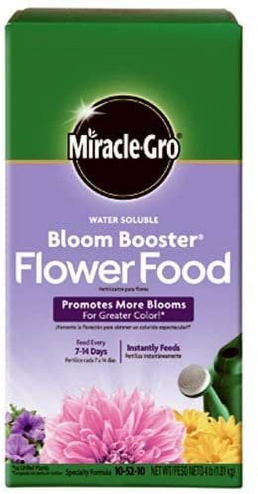 Miracle Gro 146002 4 Lb Water Soluble Bloom Booster Flower Food 1052