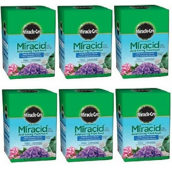 Miracle Gro 1750011 Miracid, 1 LB, 30-10-10 Water Soluble Acid Loving Plant Food - Quantity 6