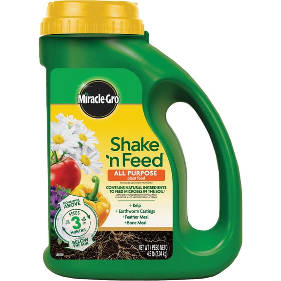 Miracle-Gro 3001910 Shake 'N Feed All Purpose Continuous Release Plant Food Pack 2