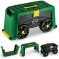 thumbnail image 1 of Miracle Gro 4 in 1 Roll N Kneel Plastic Garden Cart Stool Kneepad, Green, 1 of 6