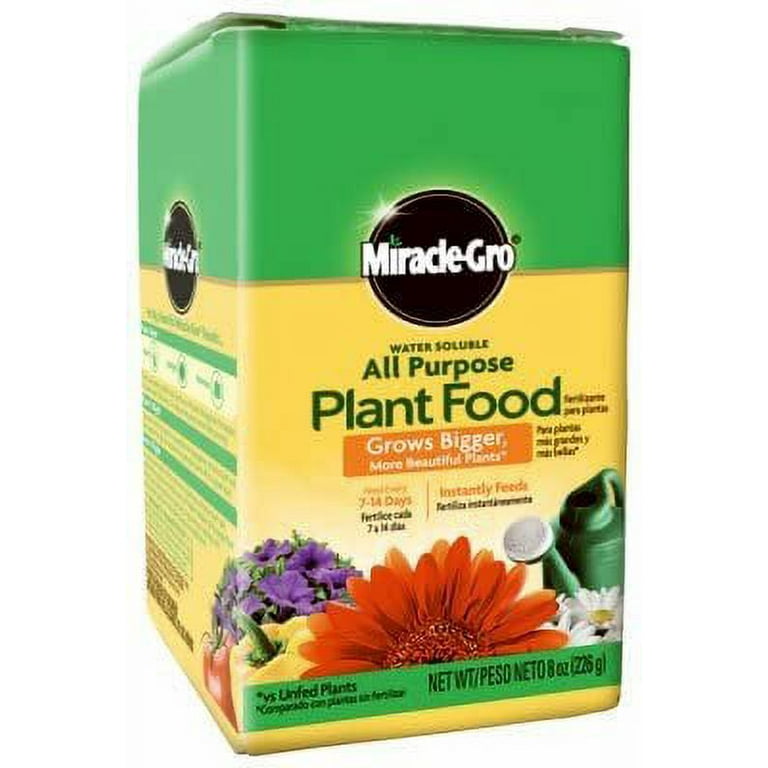 Miracle-Gro All-Purpose Plant Food Fertilizer, 24-8-16 Formula, 8