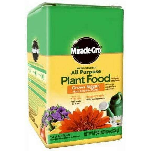 Miracle-Gro All-Purpose Plant Food Fertilizer, 24-8-16 Formula, 8 oz with Essential Nutrients