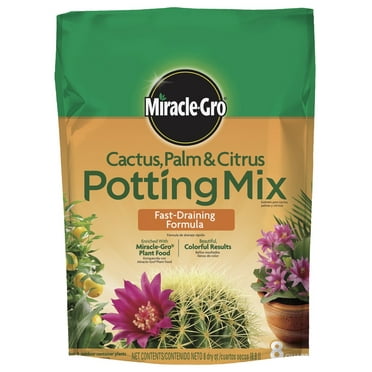 Miracle-Gro Cactus, Palm and Citrus Potting Mix, For Potted Plants, 8 qt.