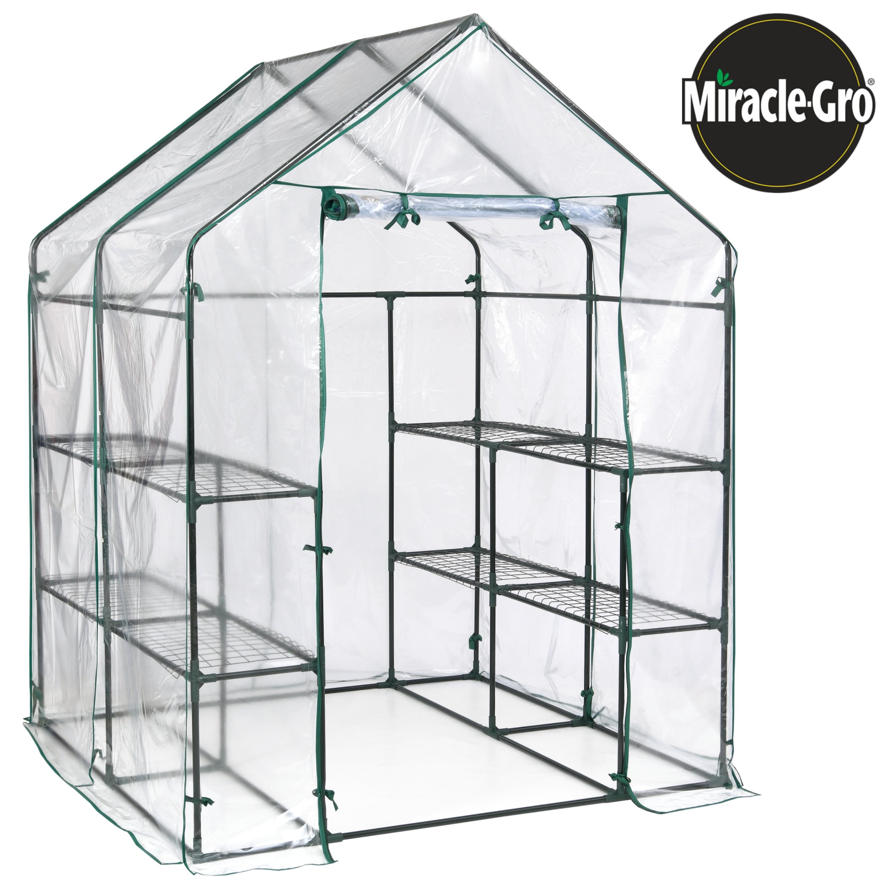 Miracle-Gro Clear PVC and Steel Mini Walk-in Greenhouse