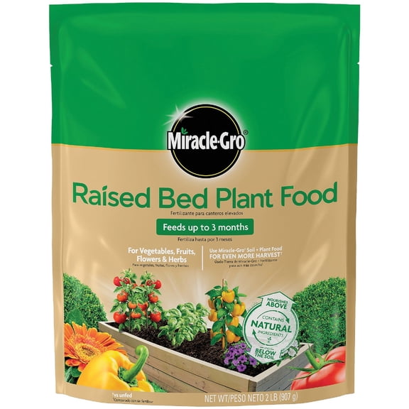 Miracle-Gro Flowers Vegetable Natural Fertilizer, 2 lbs