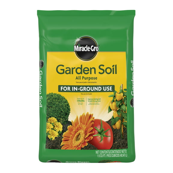 Miracle-Gro Garden Soil All Purpose, 1.5 cu. ft., Feeds for 3 Months