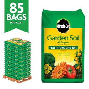 Miracle-Gro Garden Soil All Purpose Bulk Pallet, For In-Ground Use, 0.75 cu. ft., Pallet of 85