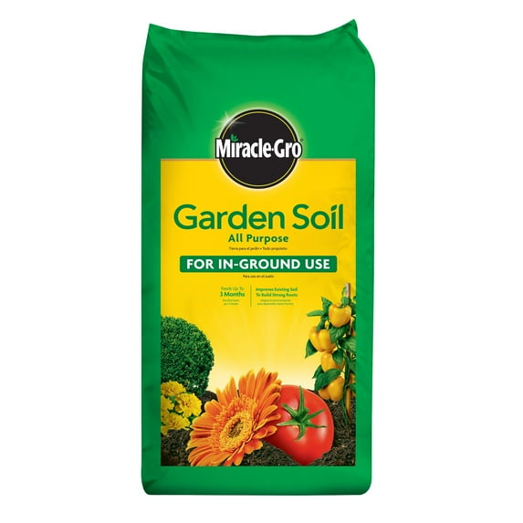 Miracle-Gro Garden Soil All Purpose, For In-Ground Use, Flowers and More, 2 cu. ft.