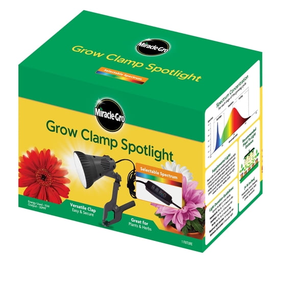 Miracle-Gro LED Clamp Grow Light, 15W