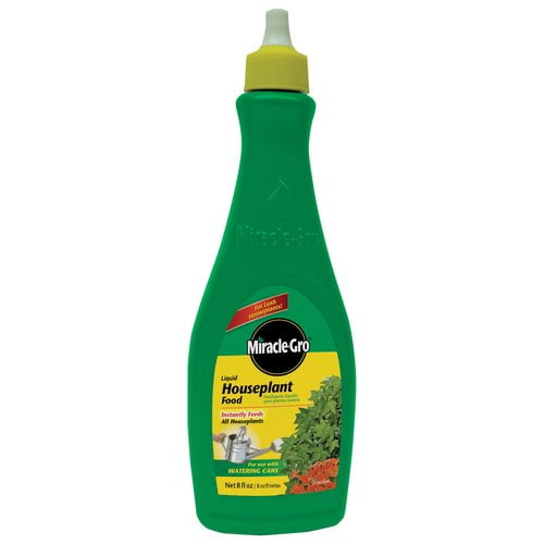 MiracleGro Indoor Plant Food (Liquid), 8 oz., Instantly Feeds All