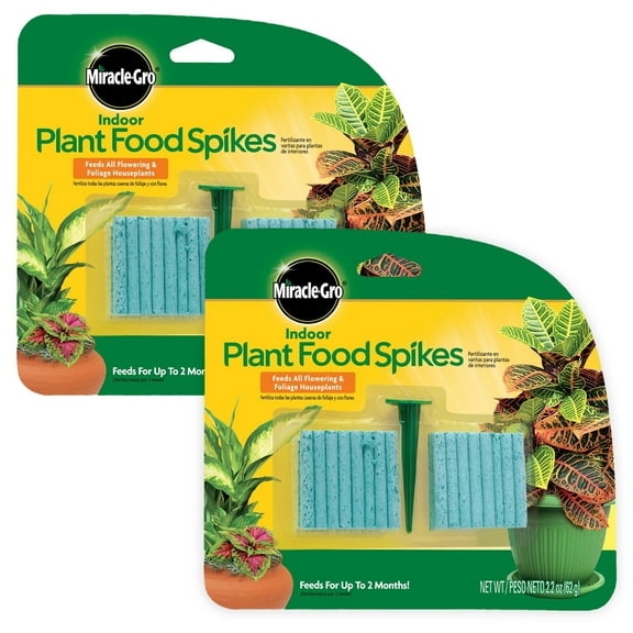 Miracle-Gro Indoor Plant Food Spikes, 2-Pack