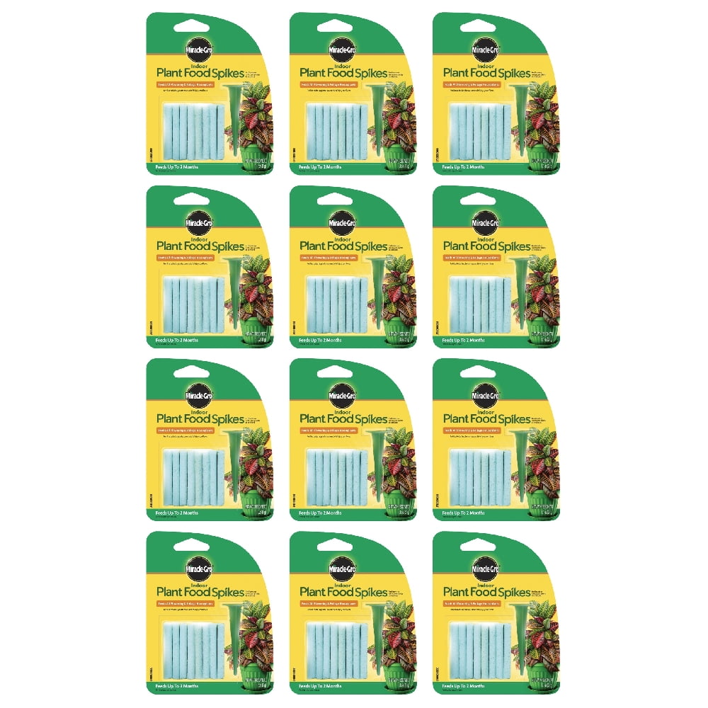 Miracle Gro Indoor Plant Food Spikes Fertilizer Continuous Feeding 24