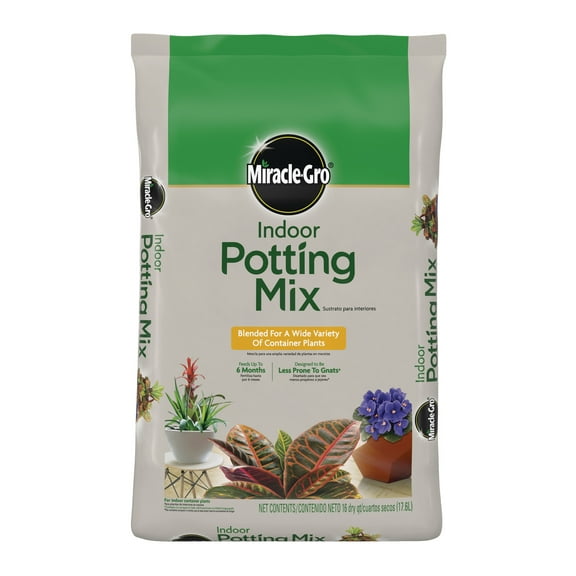 Miracle-Gro Indoor Potting Mix, Blended for Container Plants, 16 qt.