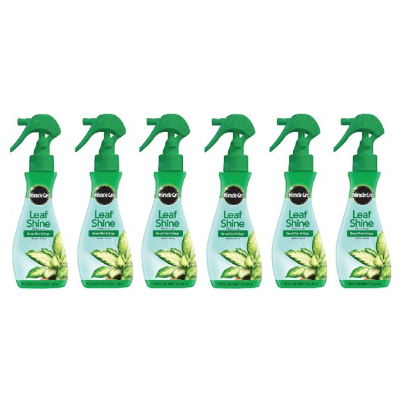 Miracle Gro Leaf Shine Foliage Plant Shine Clean Liquid Spray Bottle 8 oz, 6-Pack