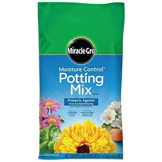 Miracle-Gro Moisture Control Potting Mix, For Container Plants, 2 cu. ft.