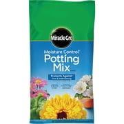 Miracle-Gro Moisture Control Potting Mix - Plant Soil for Container Plants, Protects Against Over- and Under-Watering, 16 qt. 2-Pack
