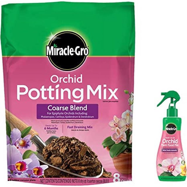 MiracleGro Orchid Bundle Pack Includes Potting Mix and Plant Food Made Specifically for