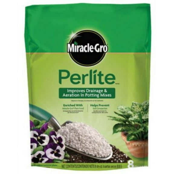 Miracle Gro Perlite 0.07-0.07-0.07 Potting Soil, 8 qt
