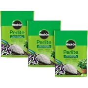 Scotts Miracle-Gro Perlite, Enriched with Plant Food, For Container Gardening, 8 qt. 3-Pack Outdoor & Indoor Plant Use, Easy Application