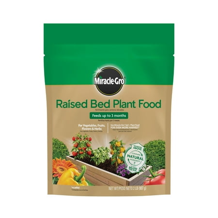 Miracle-Gro Raised Bed Plant Food 2 lb. - Black