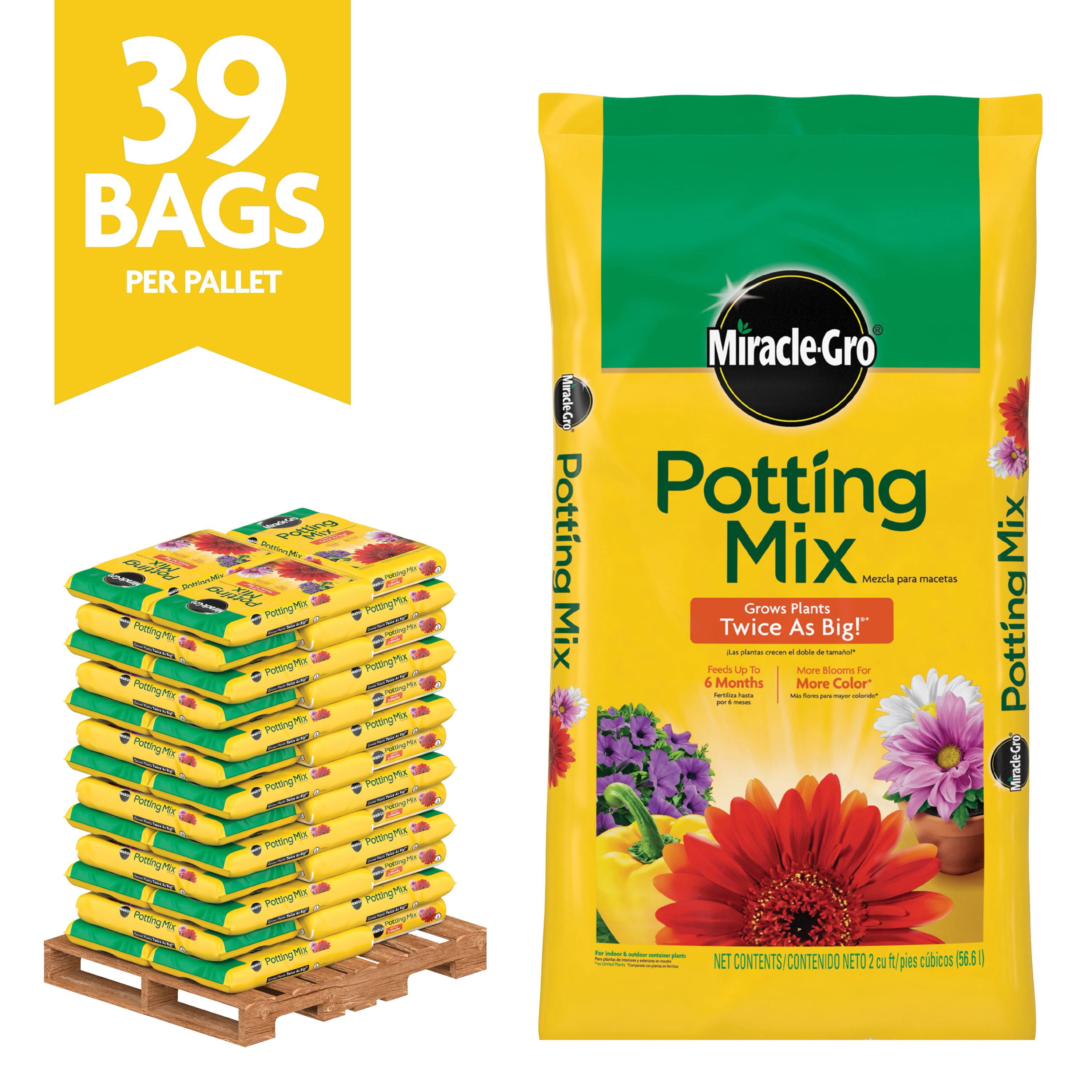 Miracle-Gro Potting Mix Bulk Pallet, For Container Plants, Flowers, 78 cu. ft.