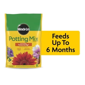 Miracle-Gro Potting Mix, For Indoor or Outdoor Potted Plants, Flowers, Shrubs, 8 qt.