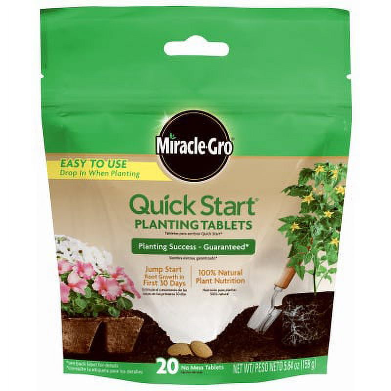 Miracle Gro Quick Start Planting Tablets, 20Count 1 Pack