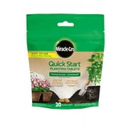 Miracle-Gro Quick Start Planting Tablets, Contains 20 No-Mess Tablets