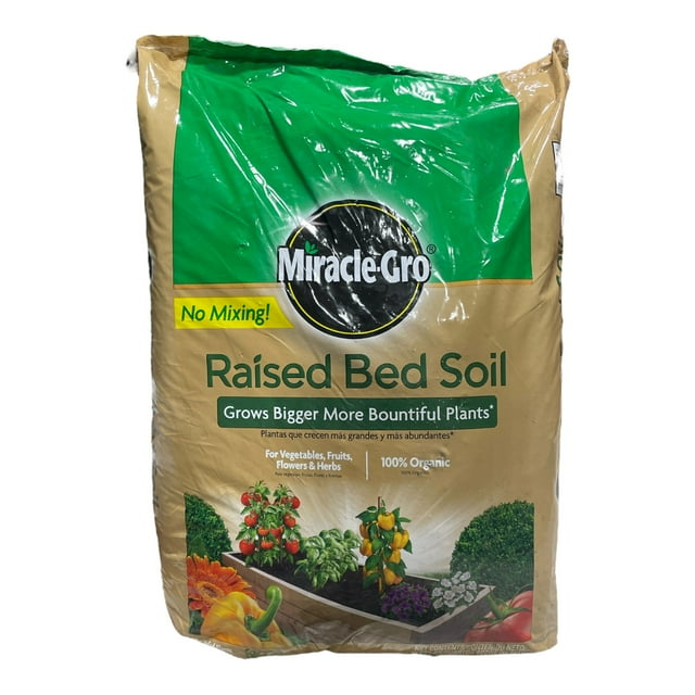 Miracle Gro Raised Bed Soil 40 Quart