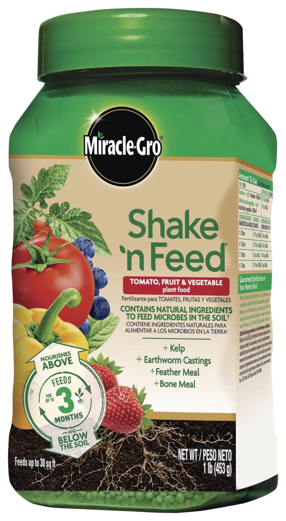 Miracle-Gro Shake 'N Feed Tomato, Fruit and Vegetable Plant Food, 1 lb.