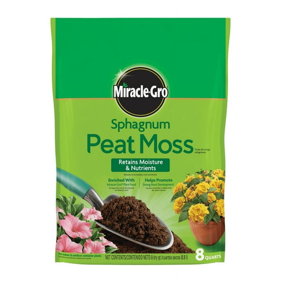 Miracle-Gro Sphagnum Peat Moss, 8 qt., For Containers and In-Ground