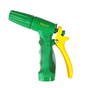 Miracle-Gro Adjustable Garden Hose Spray Nozzle –Locking Lever & Multiple Spray Patterns