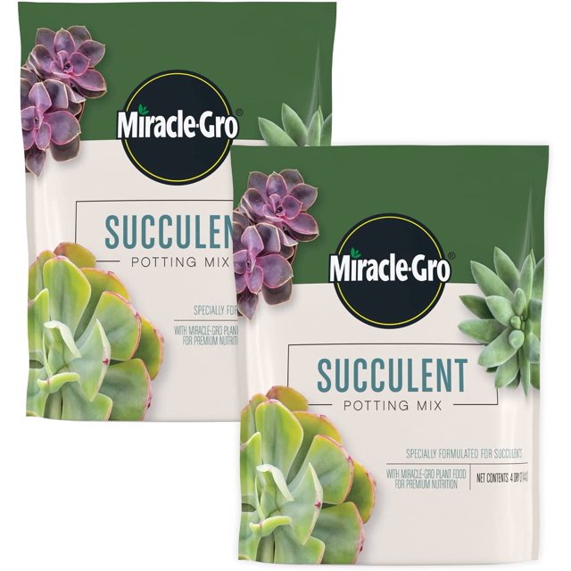 MiracleGro Succulent Potting Mix Fertilized Soil with Premium